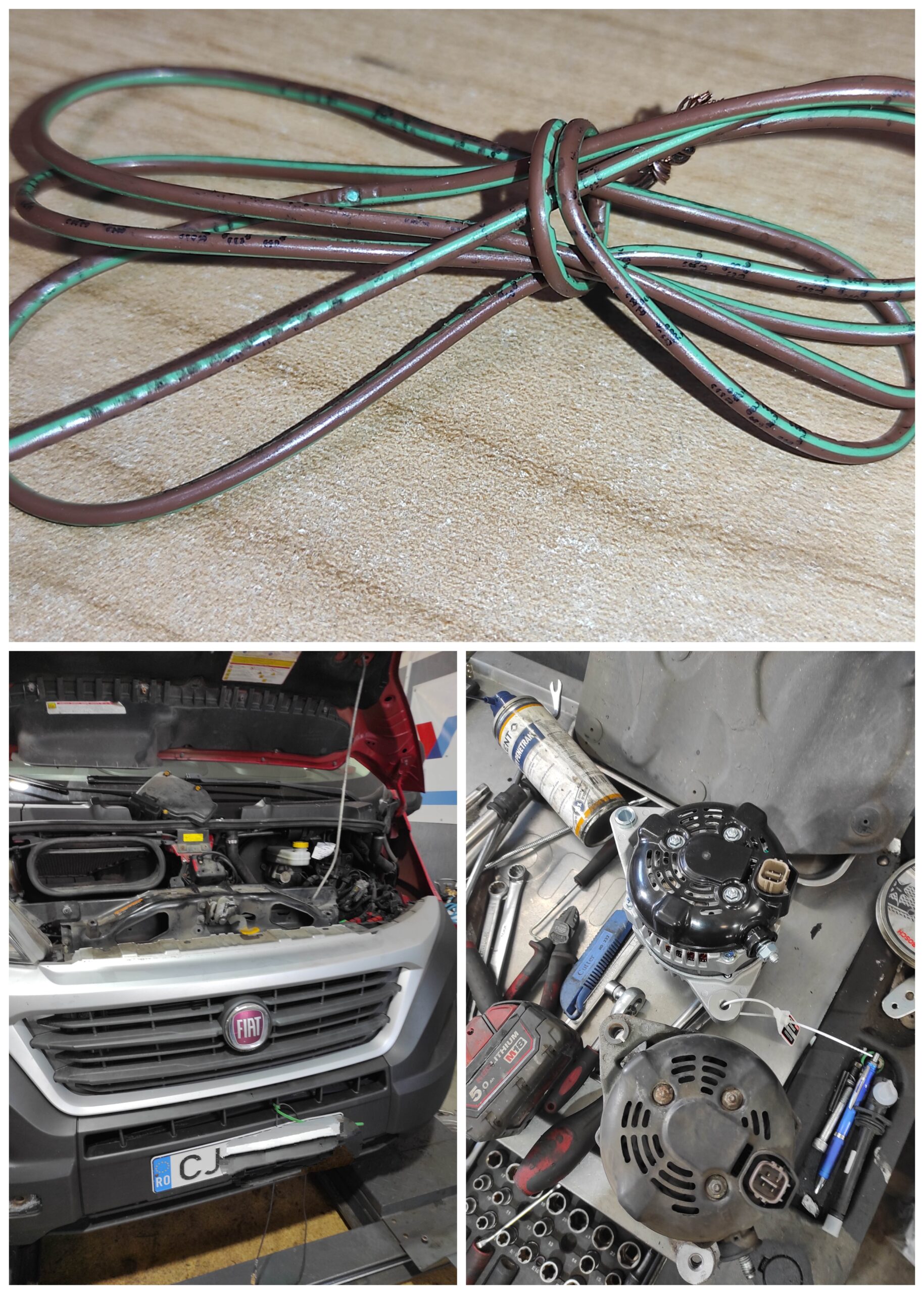 FIAT DUCATO 2,3D - ALTERNATOR 200A SI CABLAJ DEFECT