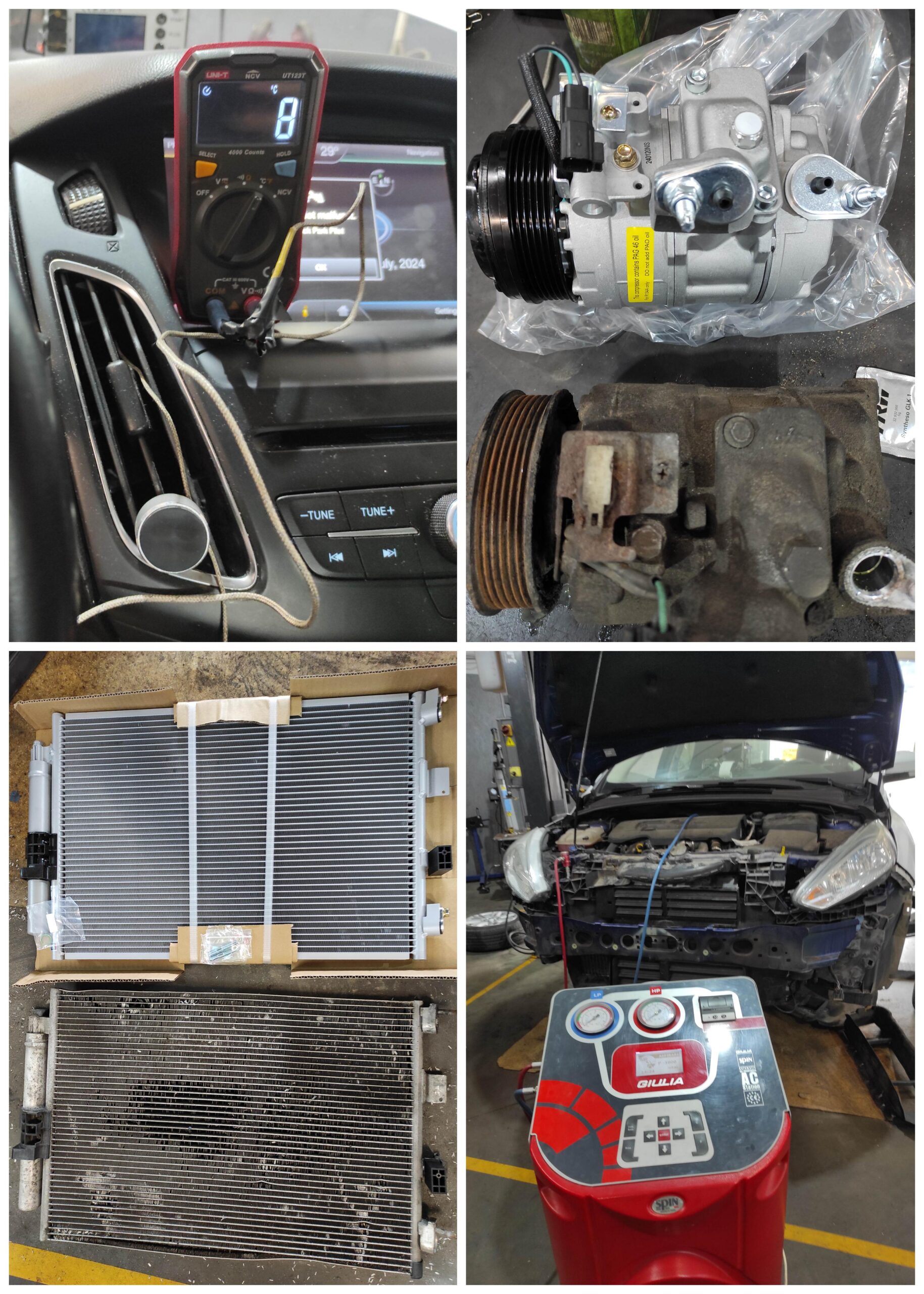 FORD FOCUS 1,6D - REPARATIE SISTEM AC