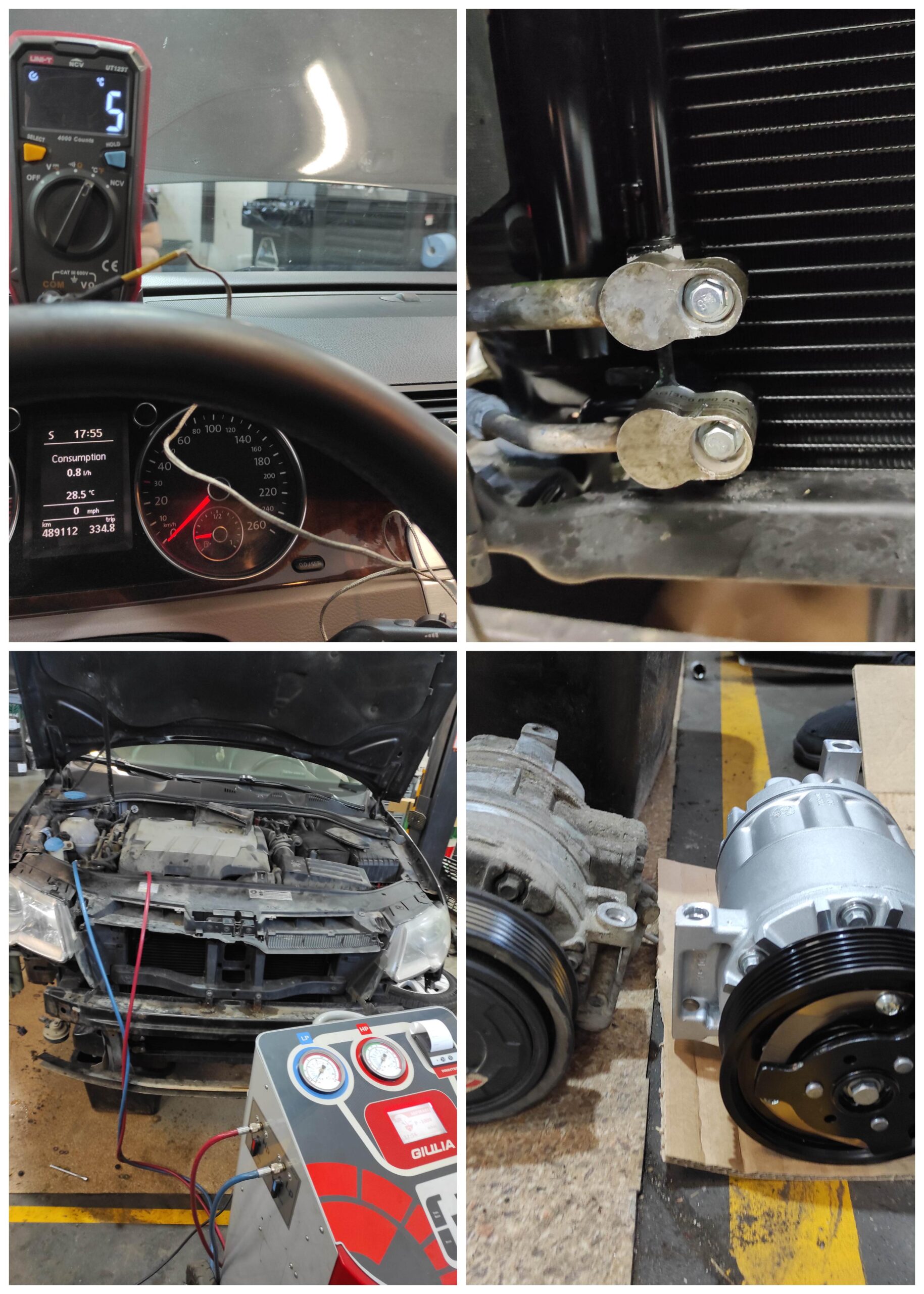 WV PASSAT 2,0D - REPARATIE SISTEM AC